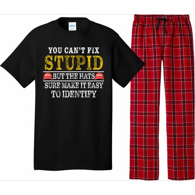 You Can't Fix Stupid But The Hats Sure Make It Easy To Identify Funny Pajama Set