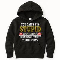 You Can't Fix Stupid But The Hats Sure Make It Easy To Identify Funny Kids Hoodie