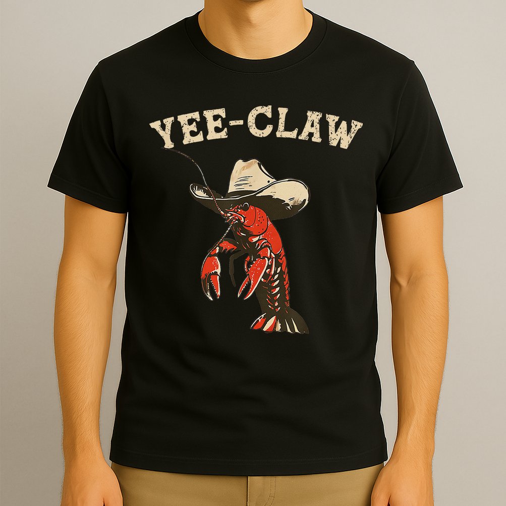 Yee Claw! Funny Crawfish Cajun Seafood Festival T-Shirt