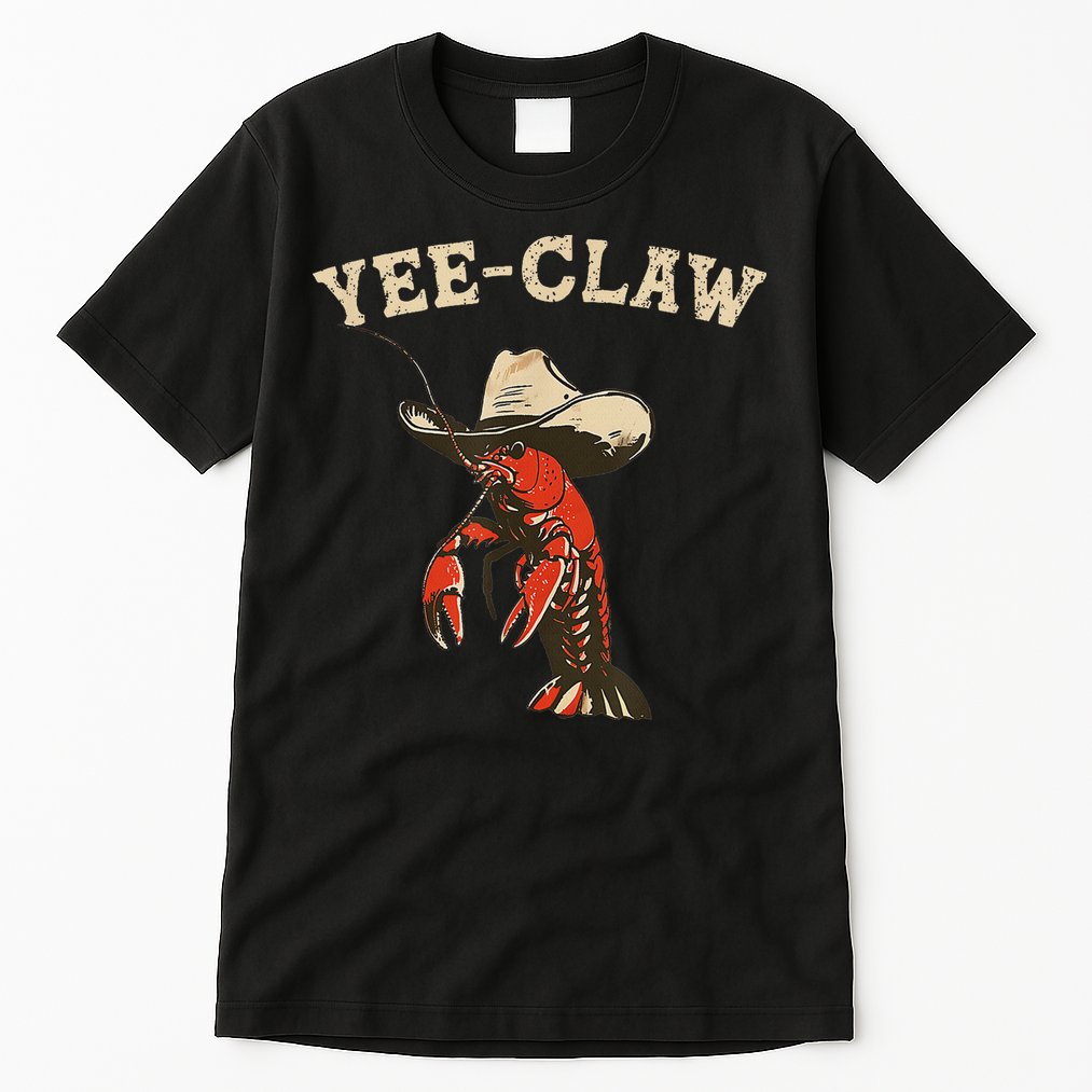 Yee Claw! Funny Crawfish Cajun Seafood Festival Tall T-Shirt