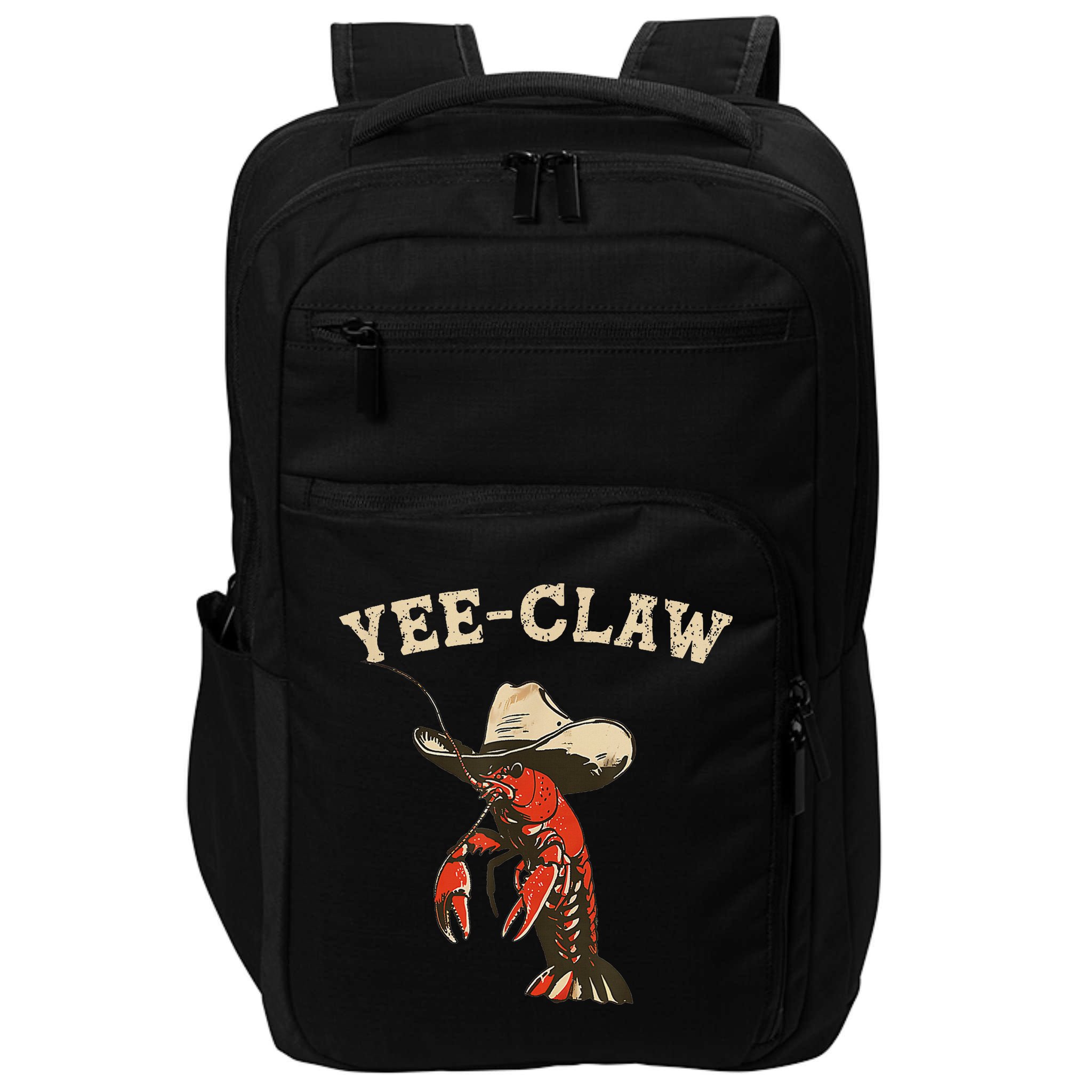 Yee Claw! Funny Crawfish Cajun Seafood Festival Impact Tech Backpack