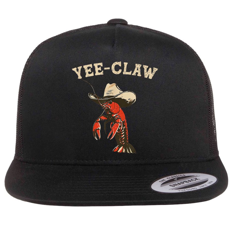Yee Claw! Funny Crawfish Cajun Seafood Festival Flat Bill Trucker Hat