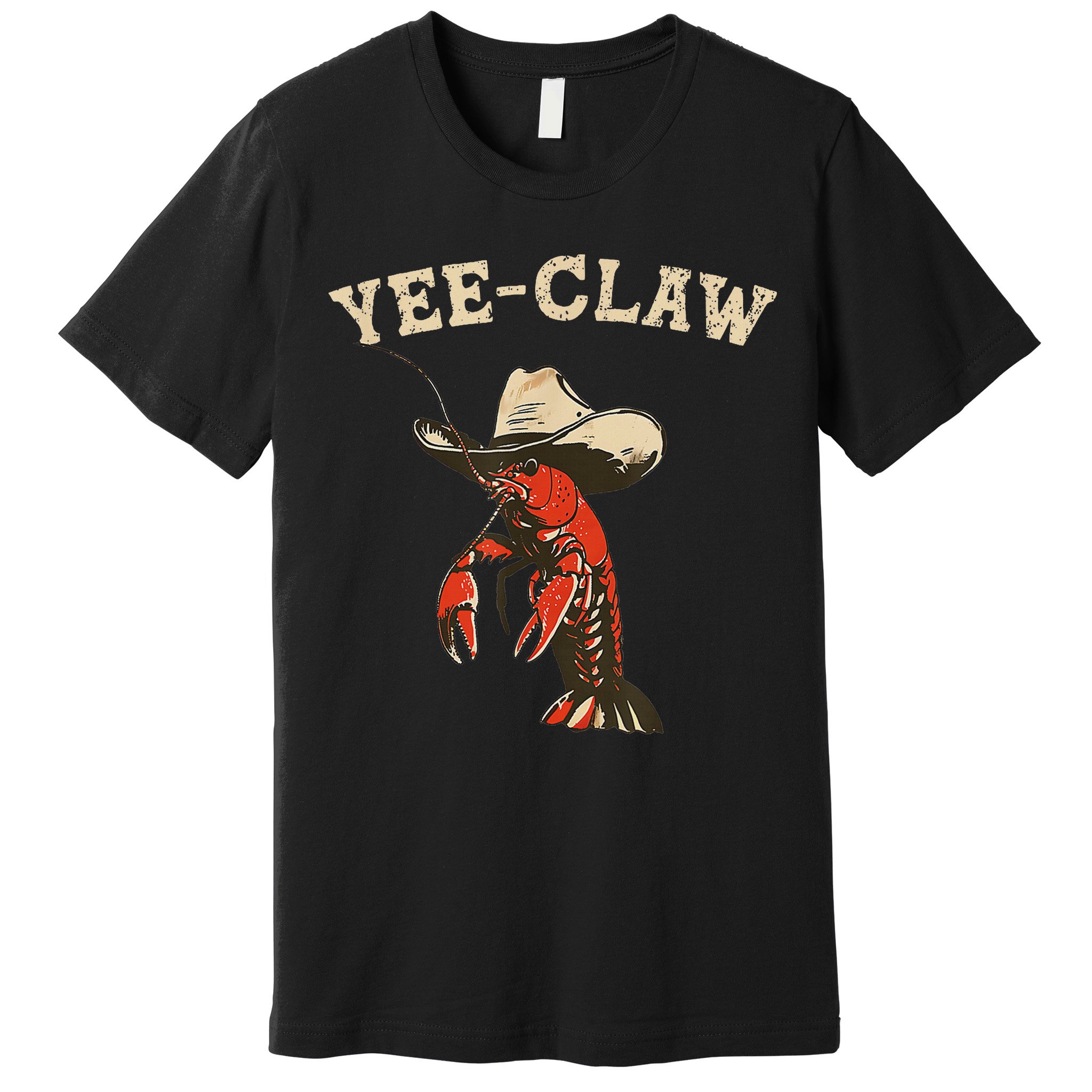 Yee Claw! Funny Crawfish Cajun Seafood Festival Premium T-Shirt