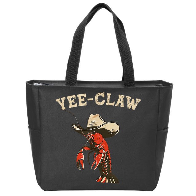 Yee Claw! Funny Crawfish Cajun Seafood Festival Zip Tote Bag