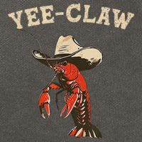 Yee Claw! Funny Crawfish Cajun Seafood Festival Cotton Canvas Backpack