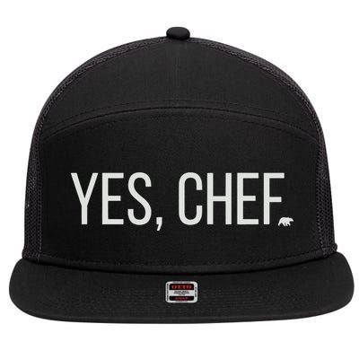 Yes Chef Foodie Carmy The Bear 7 Panel Mesh Trucker Snapback Hat