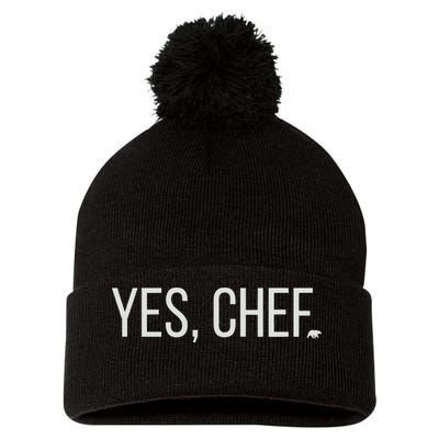 Yes Chef Foodie Carmy The Bear Pom Pom 12in Knit Beanie