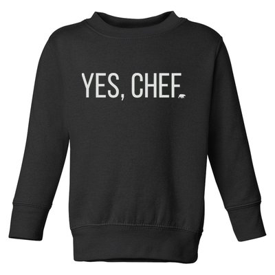 Yes Chef Foodie Carmy The Bear Toddler Sweatshirt