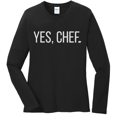 Yes Chef Foodie Carmy The Bear Ladies Long Sleeve Shirt