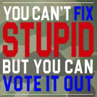 You Can't Fix Stupid But You Can Vote It Out Legacy Tie Dye Trucker Hat