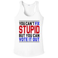 You Can't Fix Stupid But You Can Vote It Out Ladies PosiCharge Competitor Racerback Tank