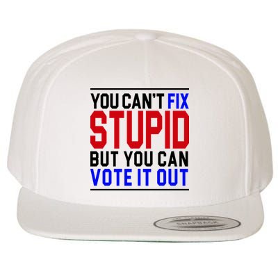 You Can't Fix Stupid But You Can Vote It Out Wool Snapback Cap