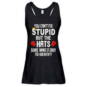 You Can’T Fix Stupid But The Hats Make It Easy To Identify Ladies Essential Flowy Tank