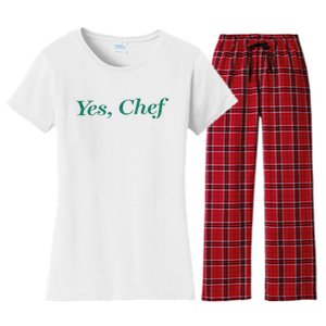 Yes Chef Funny Women's Flannel Pajama Set