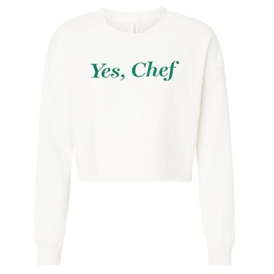 Yes Chef Funny Cropped Pullover Crew