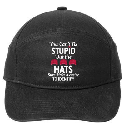 You Cant Fix Stupid But The Hats Sure Make It Easy Identify 7-Panel Snapback Hat