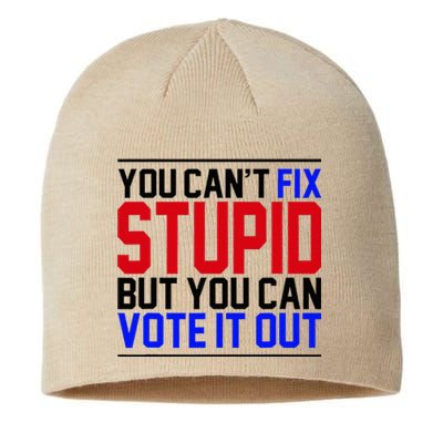 You CanT Fix Stupid But You Can Vote It Out Sustainable Beanie