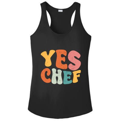 Yes Chef Funny Saying Slang Restaurant Chef Cook Cooking Cute Gift Ladies PosiCharge Competitor Racerback Tank