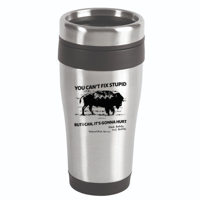 You Can’T Fix Stupid But I Can ItS Gonna Hurt Funny Quote 16oz Travel Tumbler