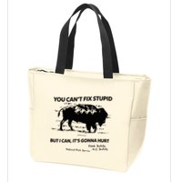 You Can’T Fix Stupid But I Can ItS Gonna Hurt Funny Quote Zip Tote Bag