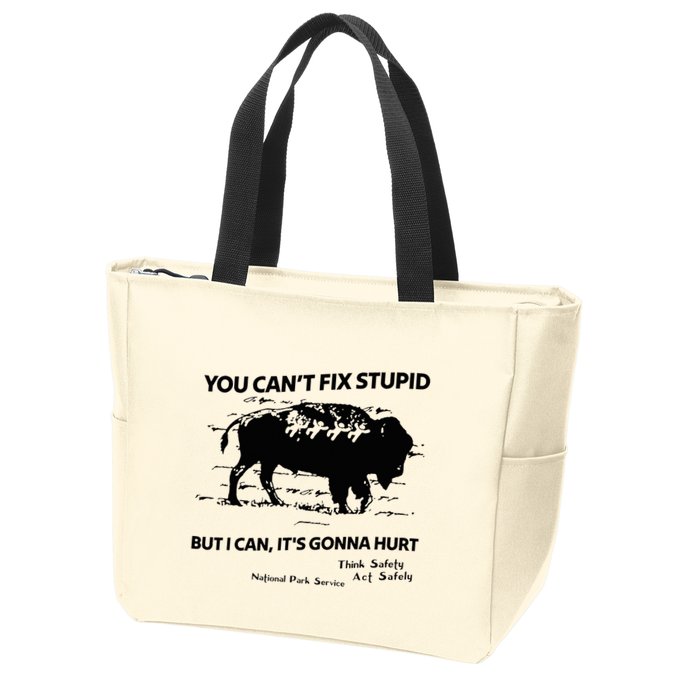 You Can’T Fix Stupid But I Can ItS Gonna Hurt Funny Quote Zip Tote Bag
