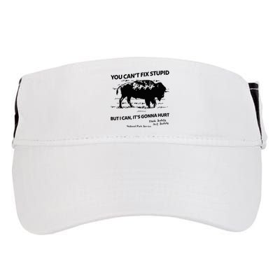 You Can’T Fix Stupid But I Can ItS Gonna Hurt Funny Quote Adult Drive Performance Visor