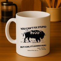 You Can’T Fix Stupid But I Can ItS Gonna Hurt Funny Quote Mug
