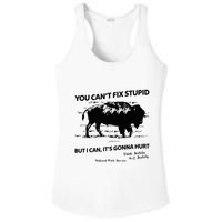 You Can’T Fix Stupid But I Can ItS Gonna Hurt Funny Quote Ladies PosiCharge Competitor Racerback Tank