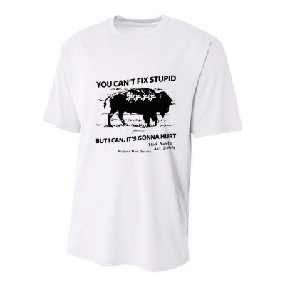 You Can’T Fix Stupid But I Can ItS Gonna Hurt Funny Quote Youth Performance Sprint T-Shirt