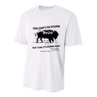 You Can’T Fix Stupid But I Can ItS Gonna Hurt Funny Quote Youth Performance Sprint T-Shirt