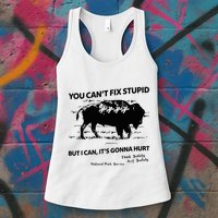 You Can’T Fix Stupid But I Can ItS Gonna Hurt Funny Quote Womens Tank Top