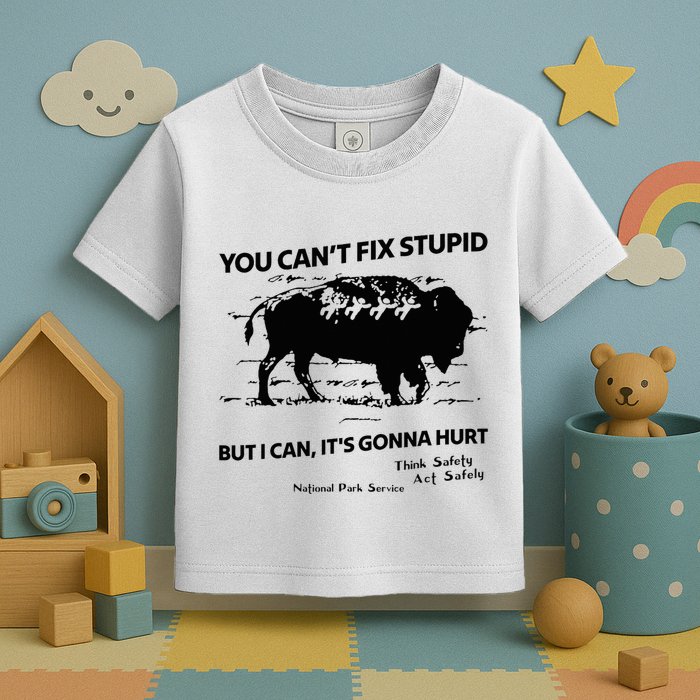 You Can’T Fix Stupid But I Can ItS Gonna Hurt Funny Quote Toddler T-Shirt