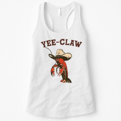 Yee Claw! Funny Crawfish Cajun Seafood Festival Womens Tank Top