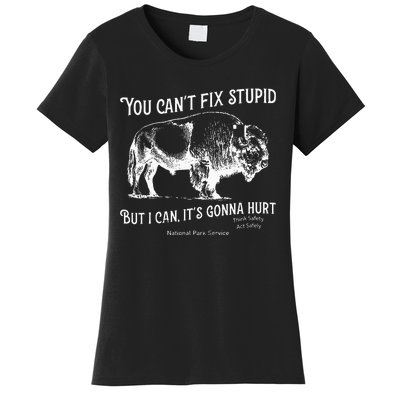 You CanT Fix Stupid But I Can ItS Gonna Hurt Think Safety Women's T-Shirt