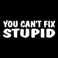 You CanT Fix Stupid Flexfit Unipanel Trucker Cap