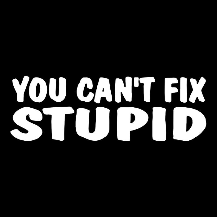 You CanT Fix Stupid Women's Crop Top Tee
