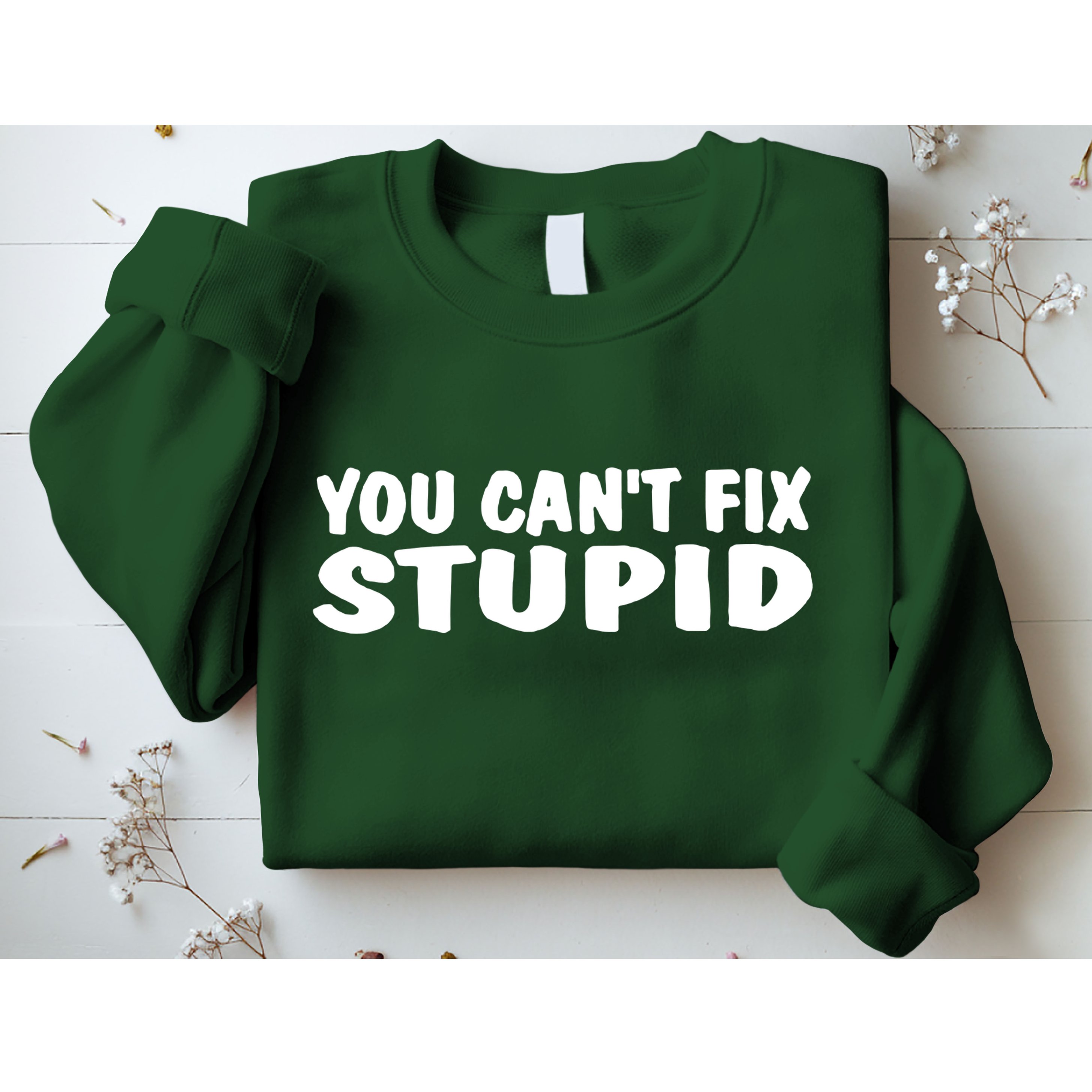You CanT Fix Stupid Sweatshirt