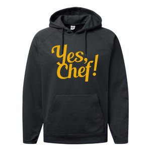 Yes Chef Funny Novelty Performance Fleece Hoodie