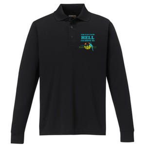 You Can Go To Hell Im Going To Margaritaville Performance Long Sleeve Polo