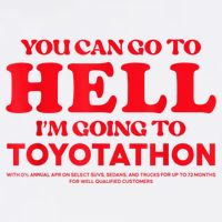 YOU CAN GO TO HELL IM GOING TO TOYOTATHON Garment-Dyed Sweatshirt