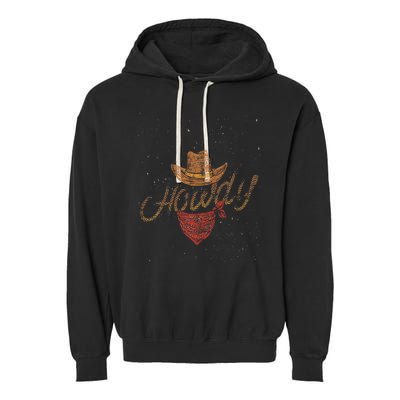 Yeehaw Cowboy Gifts Texas Rodeo Bull 's Western Black Garment-Dyed Fleece Hoodie