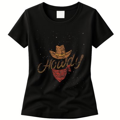 Yeehaw Cowboy Gifts Texas Rodeo Bull 's Western Black Womens T-Shirt