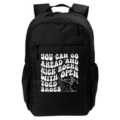 You Can Go Ahead And Kick Rocks With Open Toed Funny Backpack