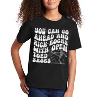 You Can Go Ahead And Kick Rocks With Open Toed Funny Kids T-Shirt