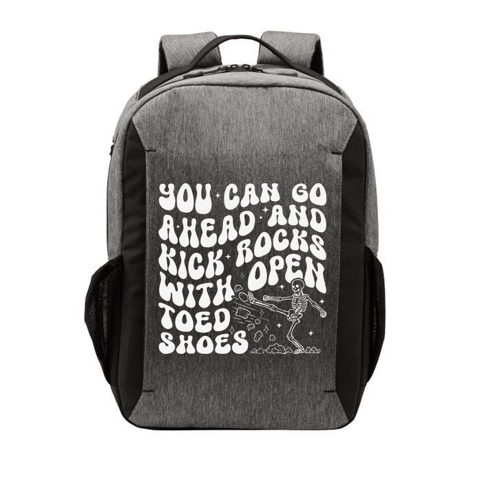 You Can Go Ahead And Kick Rocks With Open Toed Funny Vector Backpack