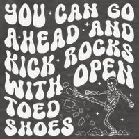 You Can Go Ahead And Kick Rocks With Open Toed Funny Vector Backpack