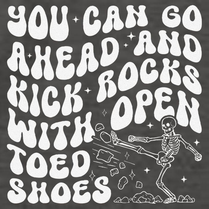 You Can Go Ahead And Kick Rocks With Open Toed Funny Vector Backpack