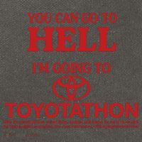 You Can Go To Hell I'm Going To Toyotathon Cotton Canvas Backpack