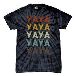 Yaya Cute Grandma Gift Grandmother Tie-Dye T-Shirt