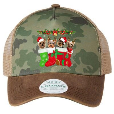 Yorkie Christmas Gift Stocking Dog Lover Xmas Gift Legacy Tie Dye Trucker Hat